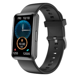 HUAKUA Pedometer Watch (No Bluetooth,No App) 1.47inch Touch Screen Smart Watch Fitness Tracker Step Counter Watch with Step Tracker,Calorie Tracker,Sleep Monitor,Alarm Clock,Waterproof IP68,Stopwatch