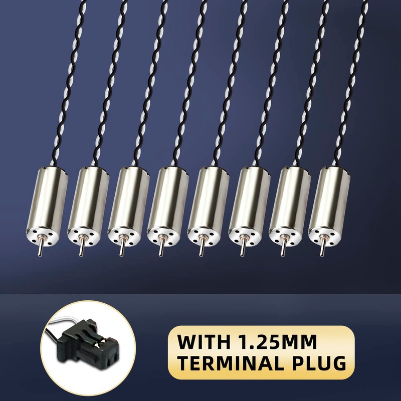 DaFuRui 8 Pack 8520 Motor 8.5x20mm Coreless Brushed Motor 3.7V