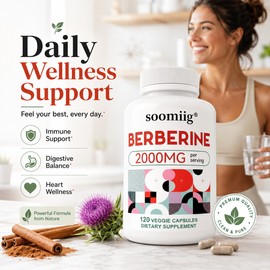 Berberine Supplement for Daily Wellness – Immune Support Capsules for Adults’ Healthcare Routine