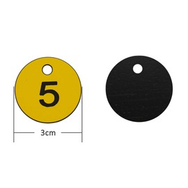 Engraved Plastic Number Plates No Key Rings 1-50 Yellow