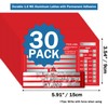 PUNCHMAN 30 Pack Red Aluminum Self-Adhesive Labels - Permanent Organizational