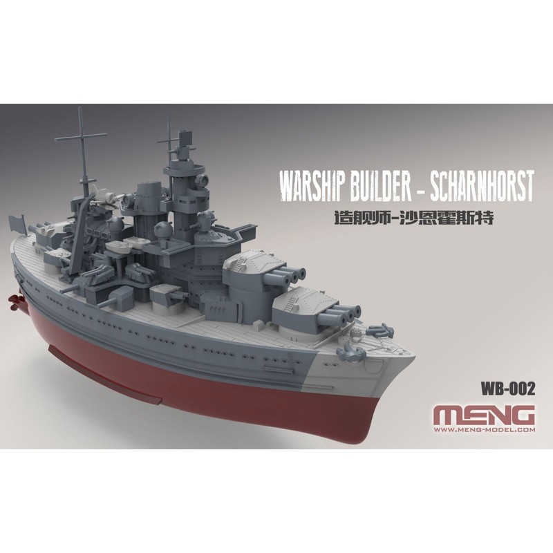 Mngwb002 Meng Warship Builder - Scharnhorst [model Building Kit]