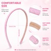 6 Pack Thin Glitter Headbands for Girls, Sparkly Sequin Toddler