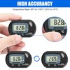 Qcwwy Aquarium Thermometer, Submersible Suction Cup and Deep Waterproof Digital