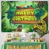 Reptile Snake Happy Birthday Banner Backdrop Jungle Wild Party Banner