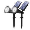 T-SUN (2 Pack LED Solar Spotlight, Waterproof Outdoor Security Garden