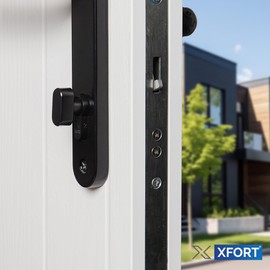 XFORT Matt Black Thumb Turn Euro Cylinder Lock 40/50T (90mm), Door Barrel Lock with 3 Keys, Anti-Bump, Anti-Drill and Anti-Pick Door Lock with Key