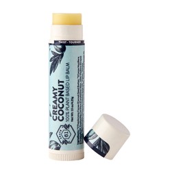 Crate 61 Lip Balm 3-Pack with USDA Organic ingredients Flavored with Premium Essential Oils and Organic Flavors, for Men and Women (3 Pack, Creamy Coconut)