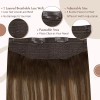 Fshine Extensiones Cabello Natural 70gr 14in Balayage Marrón A Miel