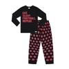 ThePyjamaFactory Boys Eat Sleep Football Repeat Long Cotton Pyjamas Red