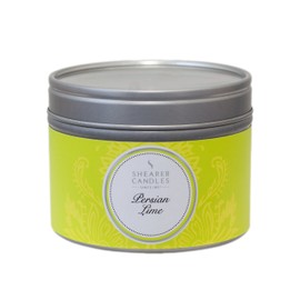 Shearer Candles Persian Lime Small Scented Silver Tin Candle - White by Shearer Candles