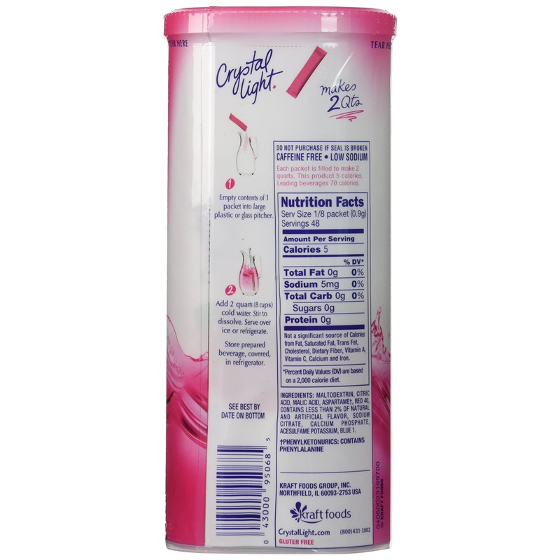 Crystal Light Raspberry Ice Drink Mix (12-Quart), 1.3-Ounce Packages (Pack