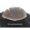 Sistema de reemplazo de cabello humano con base de encaje