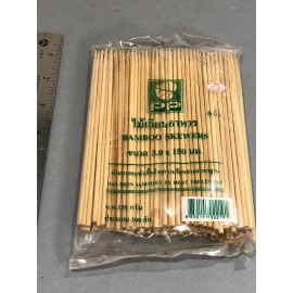 china 600 pcs 6" Bamboo Skewer Kabob Grill Appetizer Fruit Picks BBQ Skewers 4x150