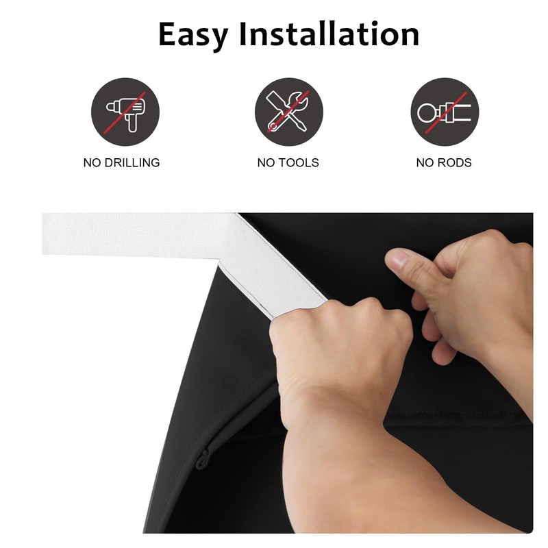 WdFour Classroom Door Window Cover,Blackout Shades for Classroom Windows and