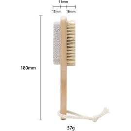 Callus Foot File Remover Pumice Stone Brush Foot Scrubber Exfoliator Double Side with Pumice Stone and Bristle Brush Heel Scraper Pedicure File Removes Dead Skin for Men Women Best Foot Care Pedicure