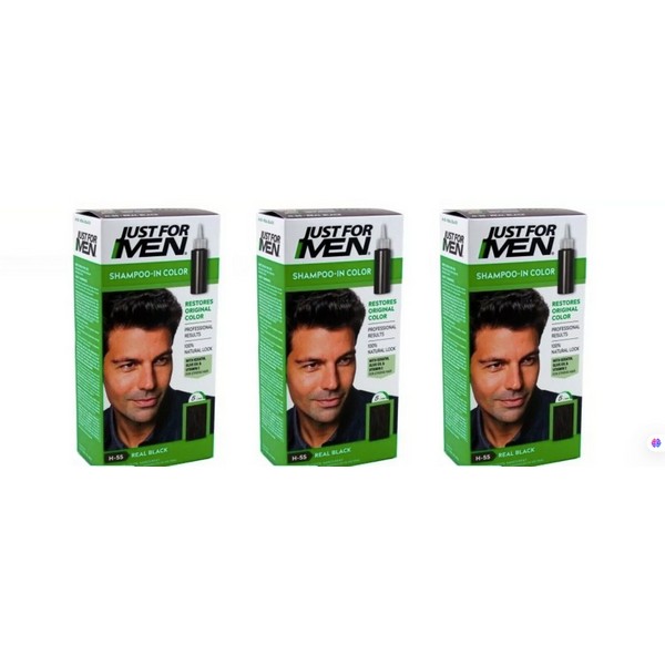 BL Just For Men Shampoo In #H-55 Haircolor Real Black