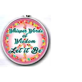 Fashion Jewelry BEATLES LET IT BE SONG HIPPIE PEACE SIGN Pendant Plated 925 Silver 20" Necklace