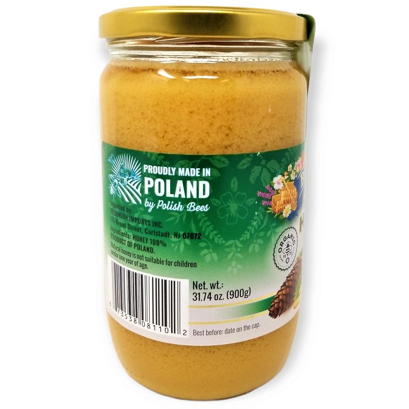 BELVEDER FOREST HONEY, ORGANIC HONEY, 100% HONEY 31.74oz (900g) Pack