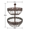 ROSYLINE 2 tier fruit basket, fruit bowl, multi-purpose kitchen and