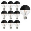 Bulbrite 776835 10-Pack 5W LED G25 2700K Filaments Half Black