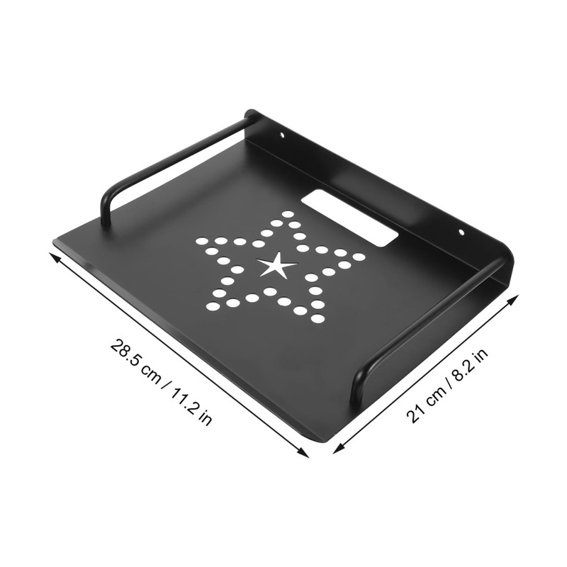 Operitacx Wall Mounted Projector Shelf Metal Router Rack for Easy