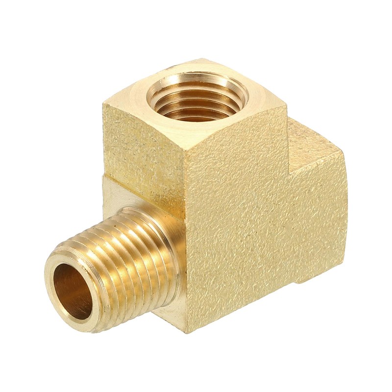 QUARKZMAN Brass T-Piece Pipe Fitting, 1/4 Inch x 1/4 Inch