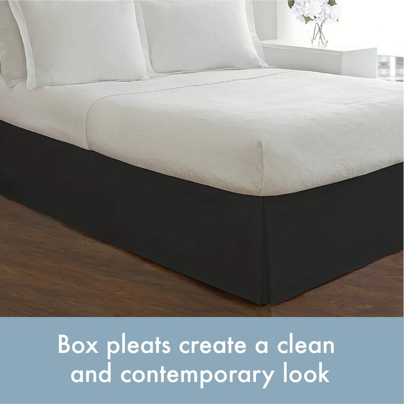 TODAY'S HOME Classic Tailored, Microfiber, 14" Drop Length Bed Skirt