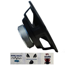 PLUG & SOUND 1 Woofer S-68 Speaker Mid Bass 16.50 cm 165 mm 6.5 Inch 50 Watt RMS 100 Watt Max Impedance 8 Ohm 92 dB Rigid Suspension Home Pack of 1 + 3 Free Stickers
