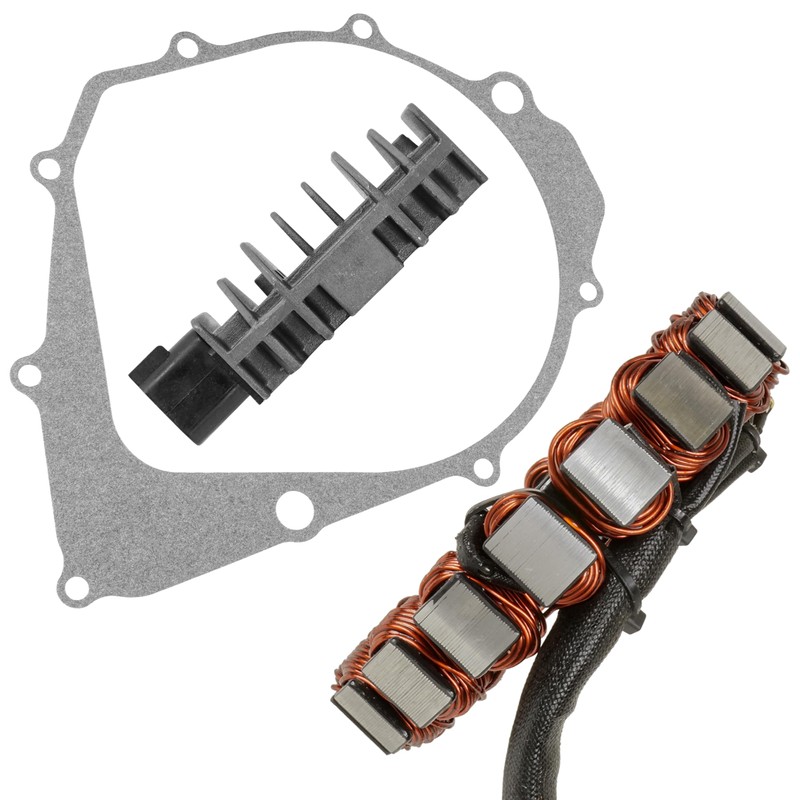 Caltric Stator & Regulator Rectifier W/Gasket Compatible With Yamaha Raptor