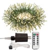 WEGRASY Firecracker Fairy Lights Plug in,33ft 300LEDs Green Wire Cluster