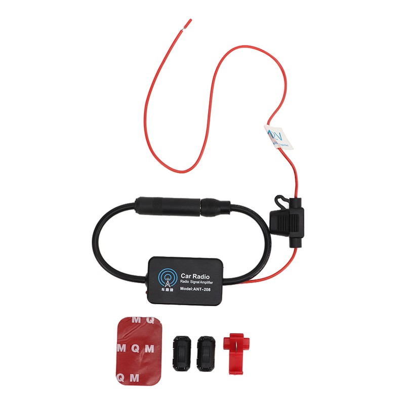 Car Stereo FM Radio Antenna Signal Booster Amplifier 25‑30dB Audio
