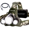 TDC Camo Rechargeable Headlamp - Zoomable Led Headlamp - Headlamp