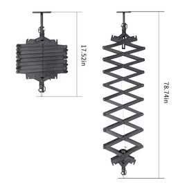 Photography Ceiling Rail System 2M Lifting Constant Force Hinge kit with Safety Rope Accessories for Live Broadcast Studio Photography Flash Specialized Equipment
