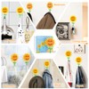 Sunflower Retractable Hooks, Strong Self-Adhesive Sticky Hooks, Traceless & Waterproof,