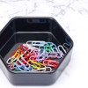 NatSumeBasics Black Paper Clip Holder 30 Paper Clips Cute Plastic