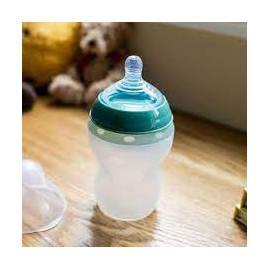 Tommee Tippee Closer to Nature Soft Silicone Bottle, Anti-Colic Nipple, 9oz, Standard