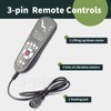 ALLCSM 3 Pin Replacement Massage Function Remote Handset Controller for