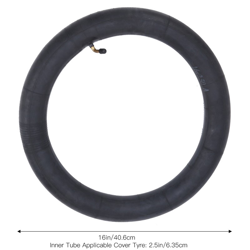 2Pcs Inner Tyre Tube Tire Butyl Rubber W/Bend Valve for