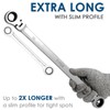 YIYEIE 6 Pcs Extra Long Flex Head Ratcheting Wrench Set,