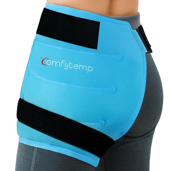 Comfytemp Hip Ice Pack Wrap for Sciatica, Hip Replacement, Fracture,