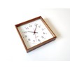 KATOMOKU muku square clock 2 km-65BRC Wood Walnut Continuous Second