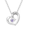 Yondoshi (4°C) (December Birthstone) Eternal Silver Necklace 111614121818, Tanzanite, Diamond