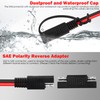 GELRHONR SAE to DC 8 mm Adapter Cable 14AWG, with