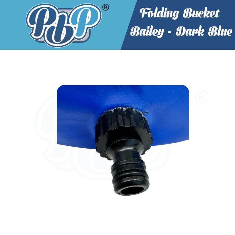 PBP "Bailey" Folding Utility Bucket, 30L Capacity, with Quick Hose