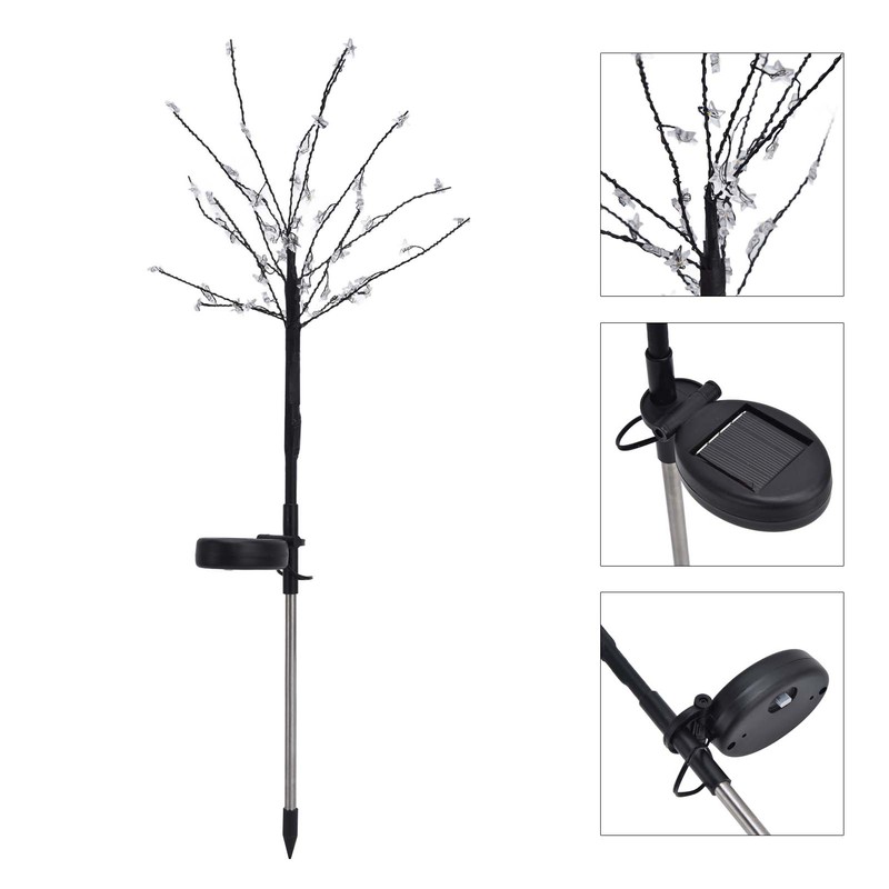 2PCS Solar Lawn Light LED Star Lawn Light Waterproof 2-Mode