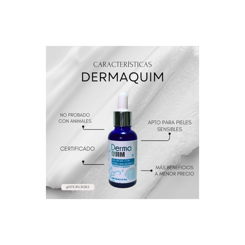 Kit Derma Quim Ácido Hialurónico 30ml + Skin Natural Shampoo