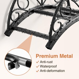 Josmimic Wall Mounted Hose Holder - Metal Water Hose Holder - Heavy Duty Hose Hanger for 100/110/150 FT Water Hose Extension Cords Vacuum Hose.