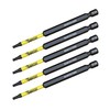 5 x SabreCut SCTX1589_5 89mm T15 TX15 Magnetic Impact Screwdriver