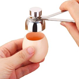 Eieröffner,Shell-Öffner Edelstahl Eierköpfer Eierküchenöffner Eierschneider Frühstück Muscheltrenner Entferner Werkzeug für Hart Weich Gekochte Eier